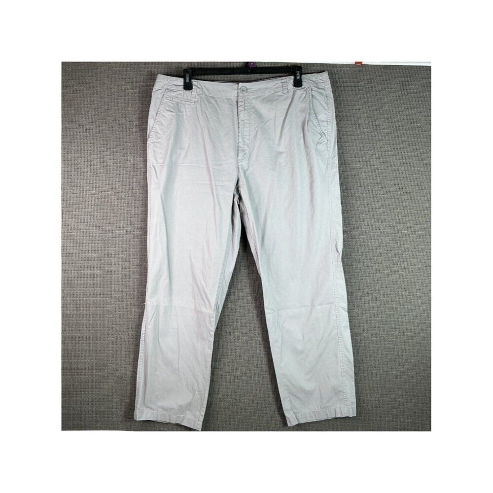 Calvin Klein Mens Gray Chino Pants 40x32 100% Cotton Made In India